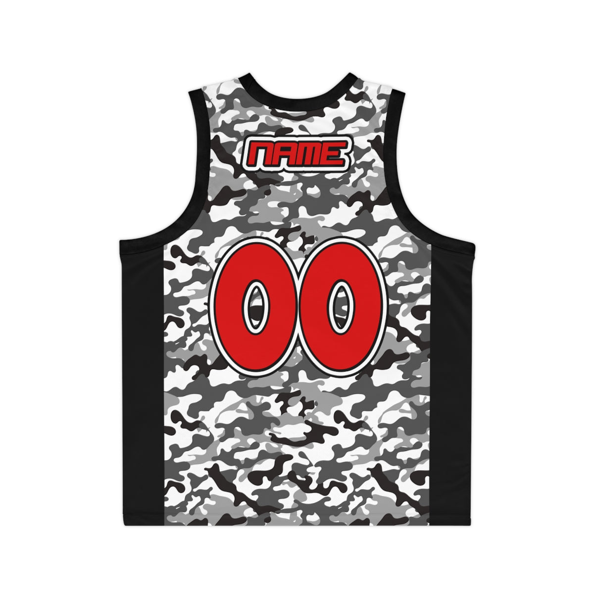 Gray Camo Custom Basketball Jersey