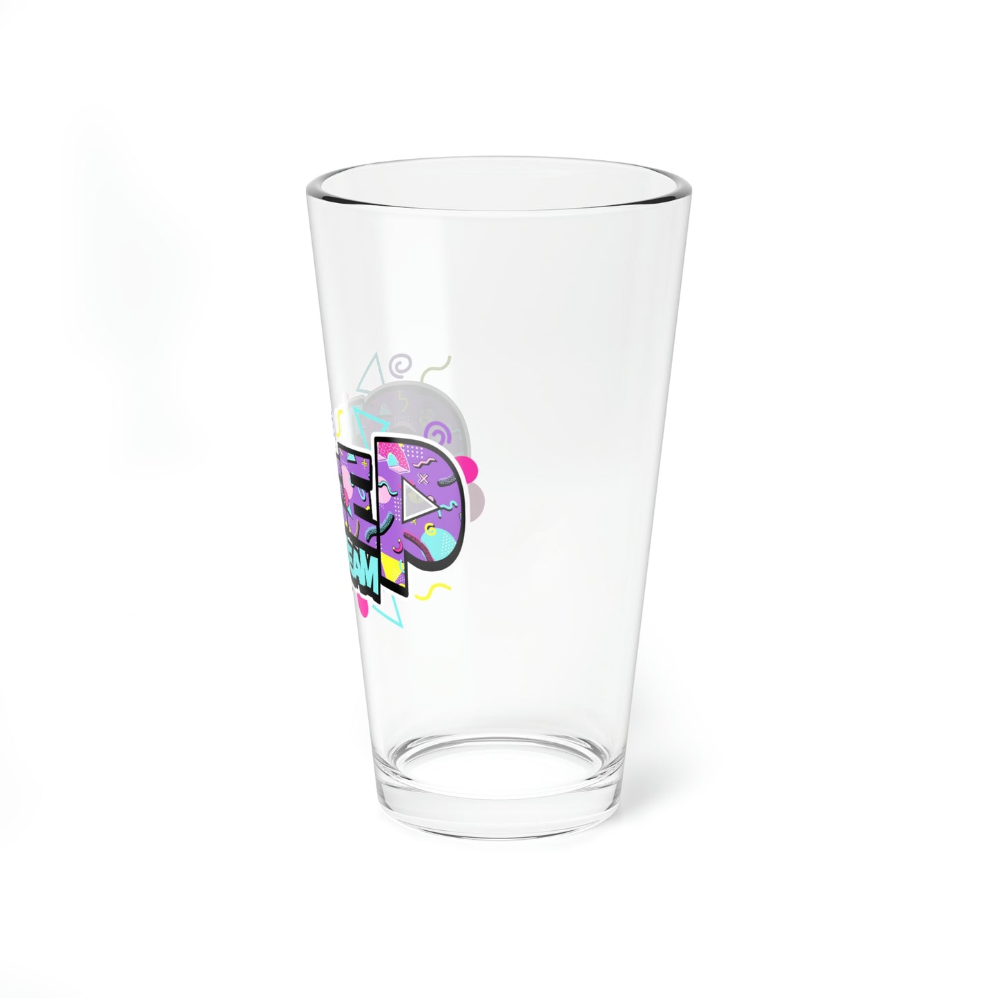 90s Creep Team Logo Mixing Glass, 16oz