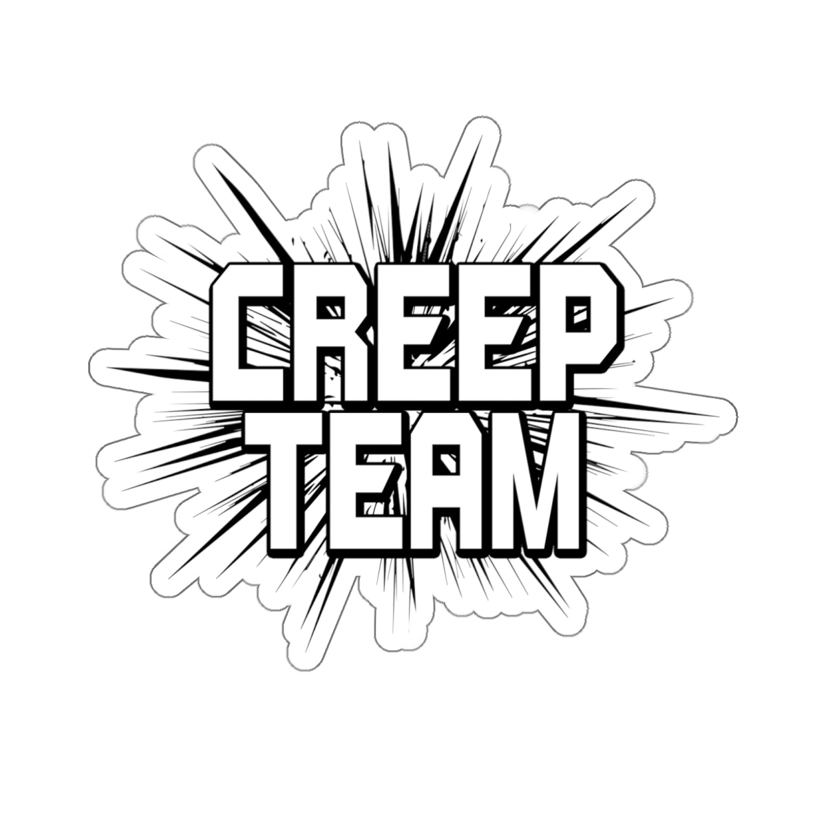 Creep Team Blast Sticker