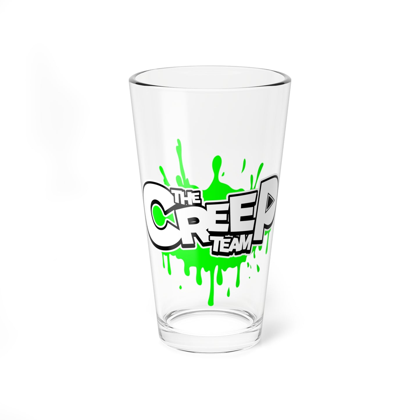 Creep Team Splat Logo Mixing Glass, 16oz