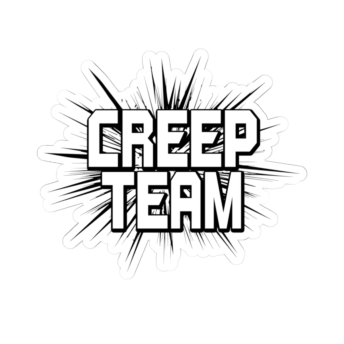 Creep Team Blast Sticker