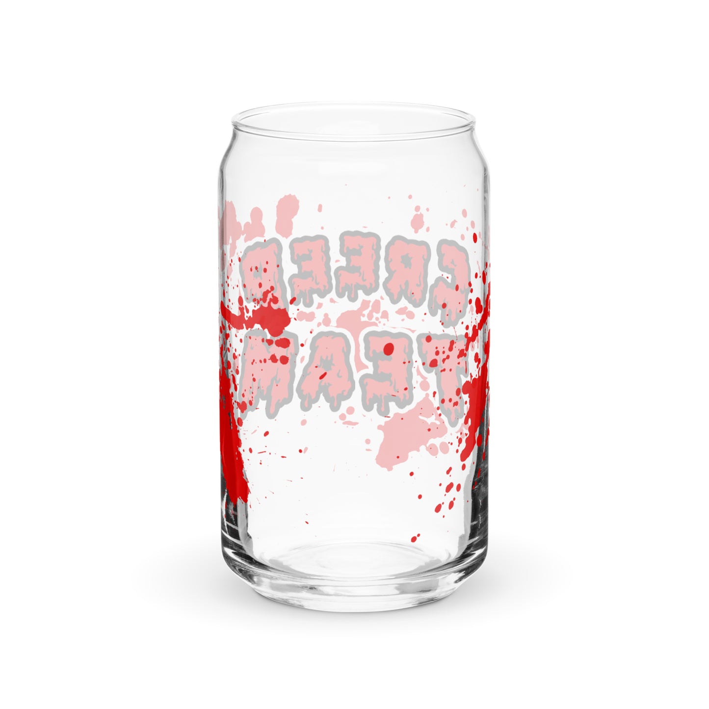 Bloody Can-shaped glass