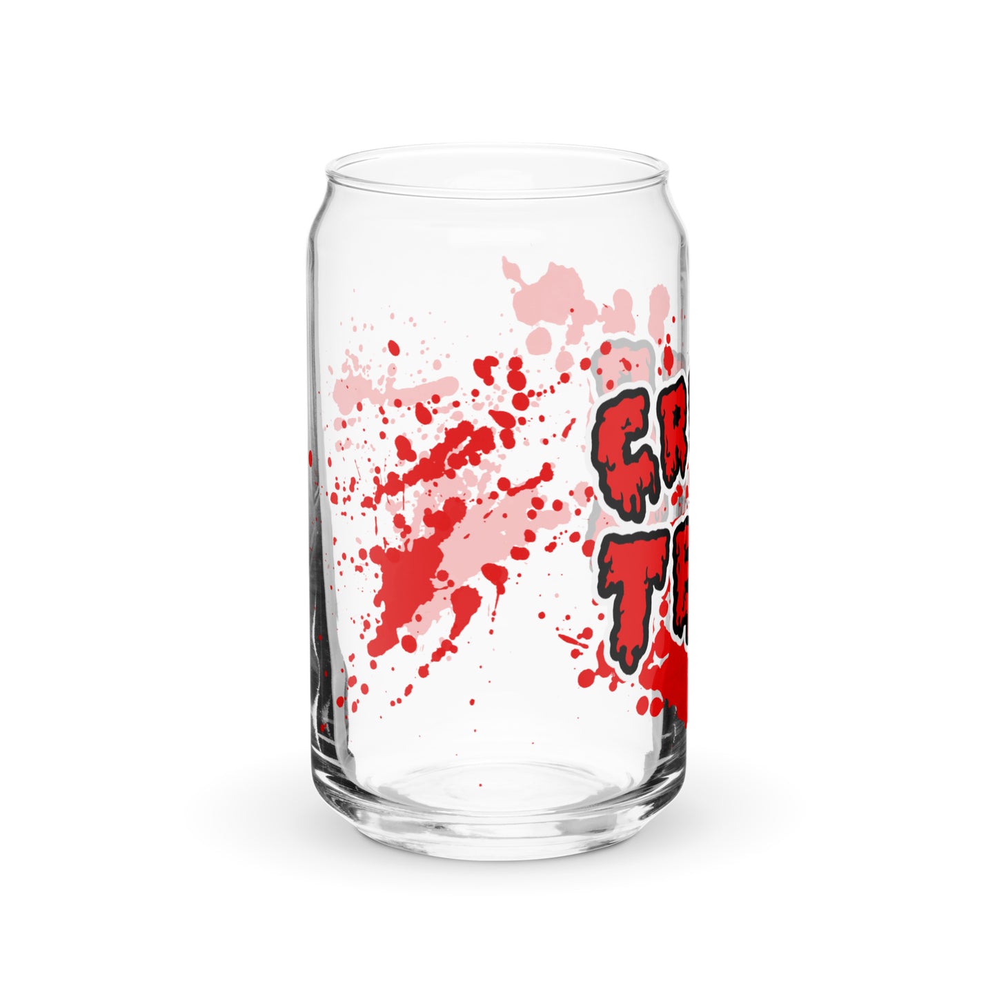 Bloody Can-shaped glass