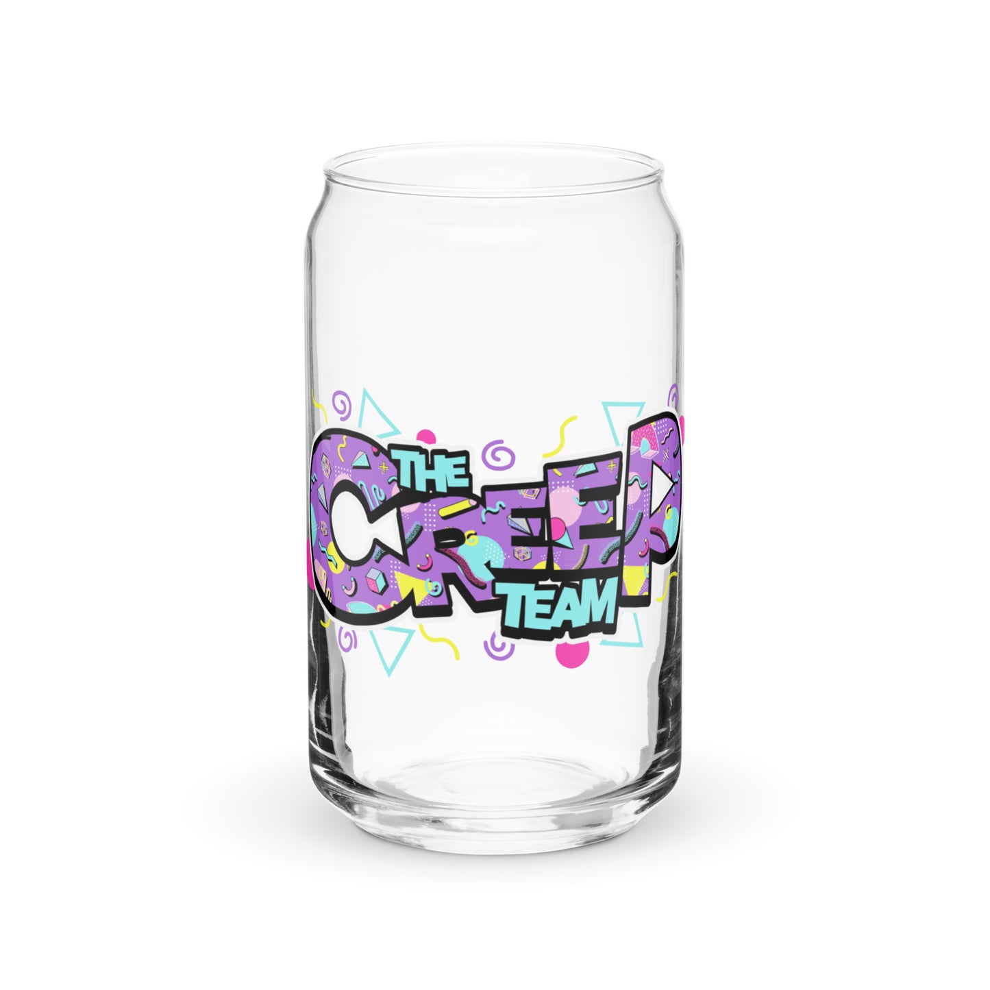 90s Creep Team Can-shaped glass