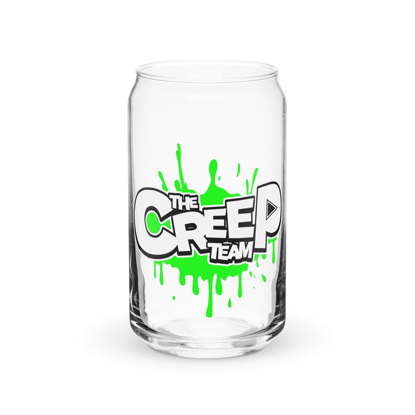 Creep Team Splat Can-shaped glass