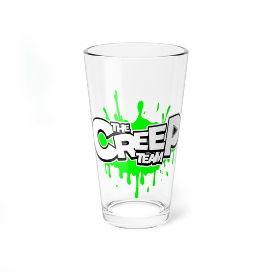 Creep Team Splat Logo Mixing Glass, 16oz