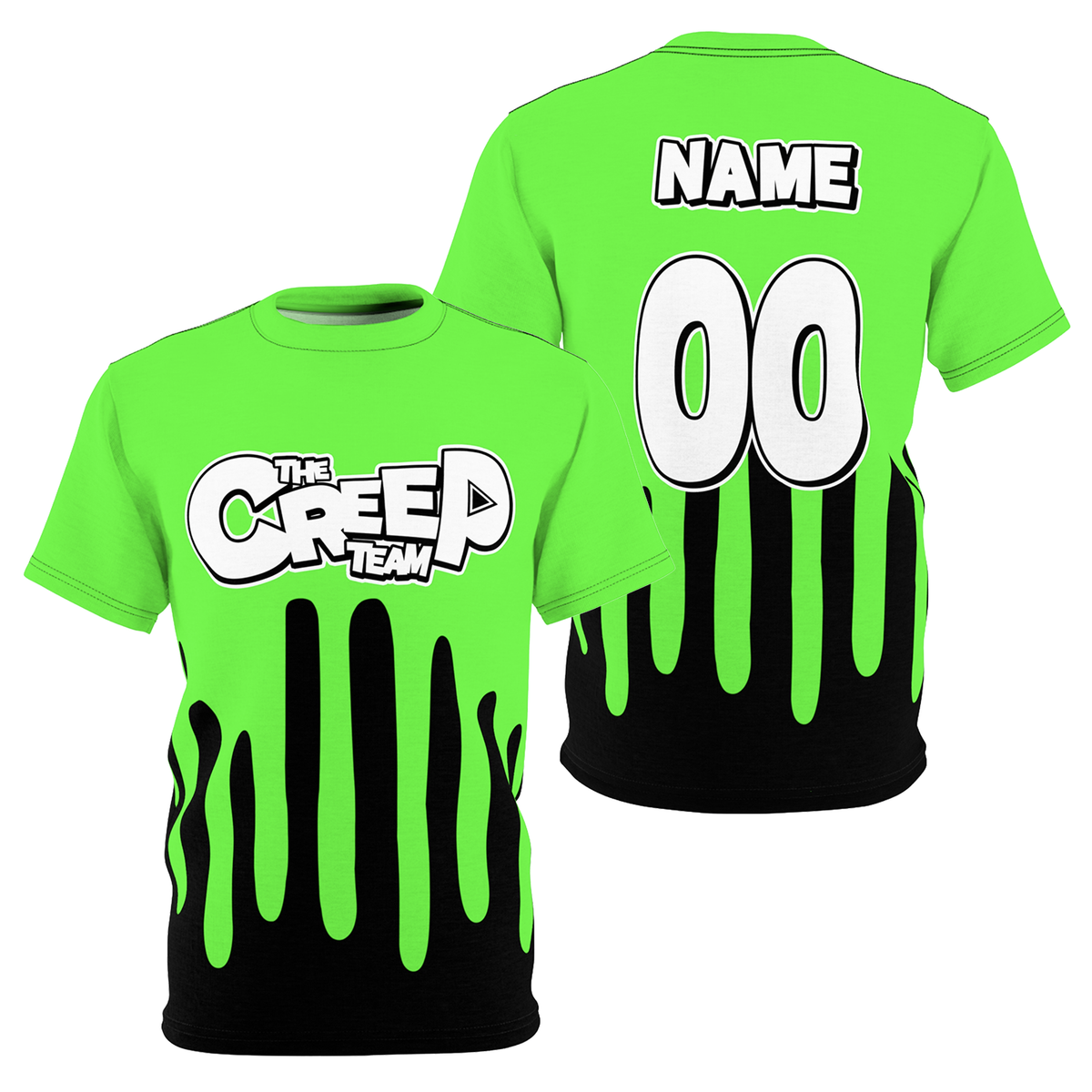 Custom Slime Drip T-Shirt (Green) – CreepTeamShop